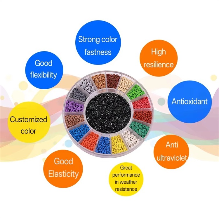 Custom EPDM rubber granules Gránulos de caucho EPDM personalizados