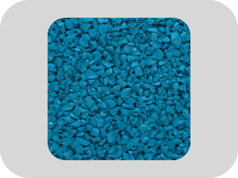 Blue packing density low EPDM rubber granules Blue packing density low EPDM rubber granules