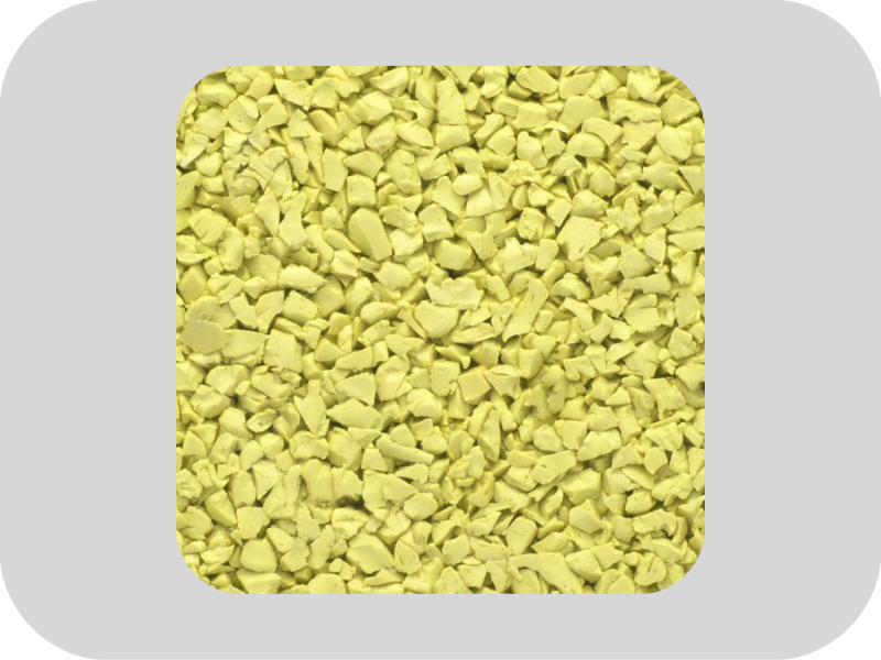 Environmentally friendly yellow EPDM rubber granules Environmentally friendly yellow EPDM rubber granules
