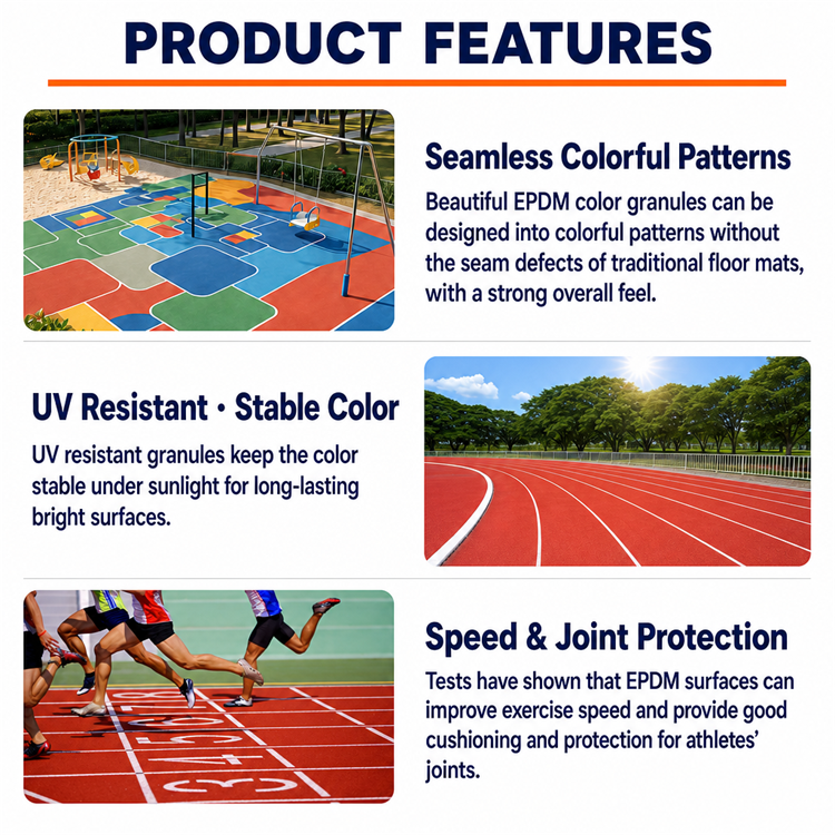 EPDM granules Features EPDM granules Features