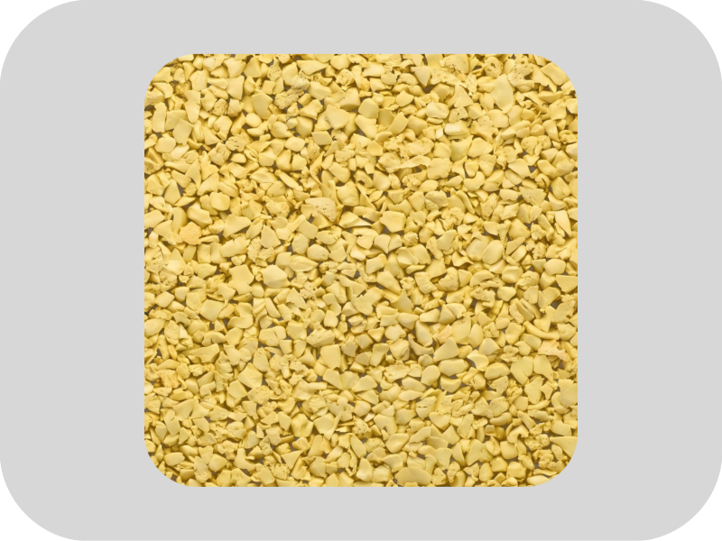 Yellow EPDM rubber granules Yellow EPDM rubber granules