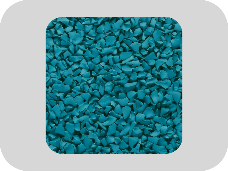Antioxidant blue high elasticity EPDM rubber granules Antioxidant blue high elasticity EPDM rubber granules