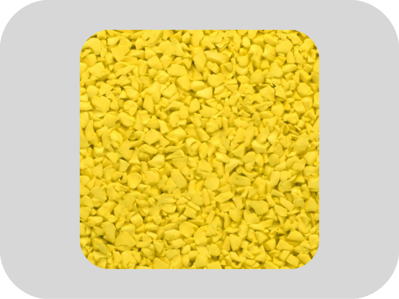Long life yellow EPDM rubber granules Long life yellow EPDM rubber granules