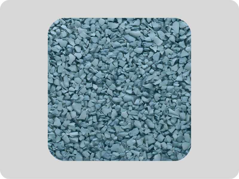 High elasticity blue EPDM rubber granules High elasticity blue EPDM rubber granules