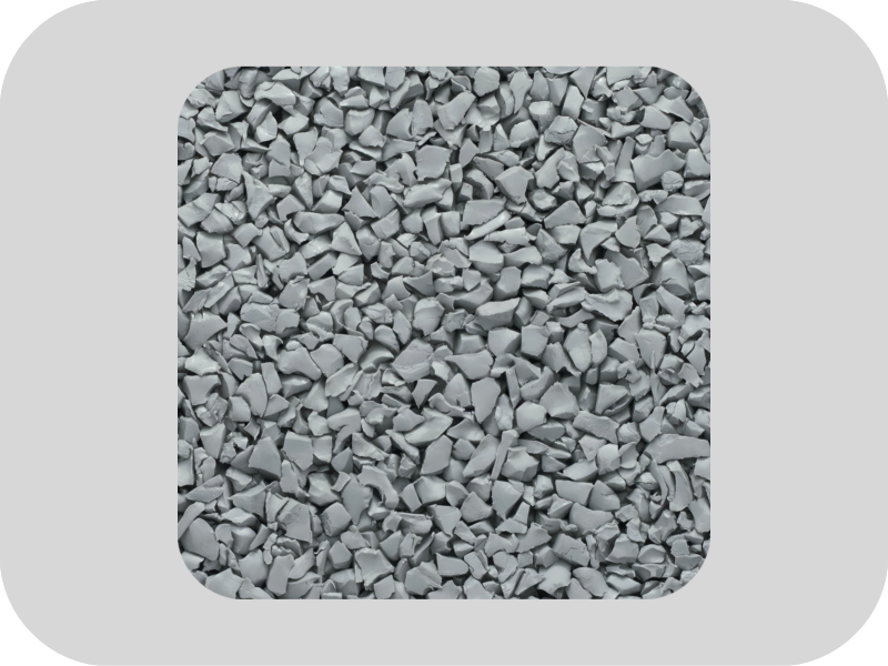 Environmentally friendly sulfur free grey EPDM rubber granules Environmentally friendly sulfur free grey EPDM rubber granules