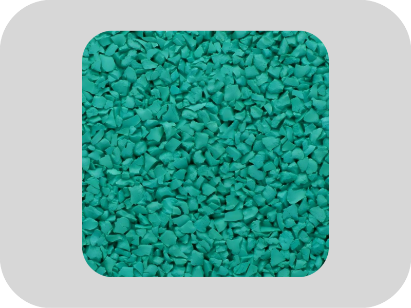 Kindergarten environmentally friendly green EPDM rubber granules Kindergarten environmentally friendly green EPDM rubber granules