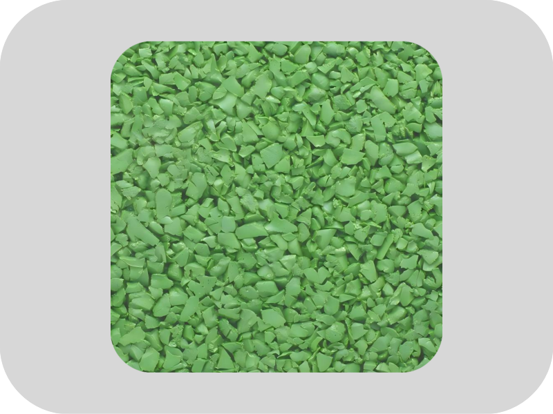 Anti aging green EPDM rubber granules for playground Anti aging green EPDM rubber granules for playground