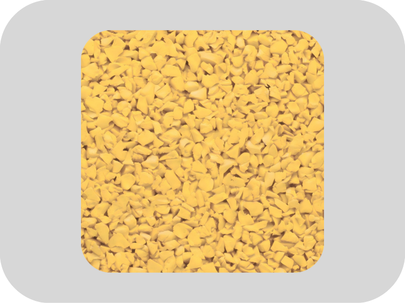 Yellow high elasticity EPDM rubber granules Yellow high elasticity EPDM rubber granules