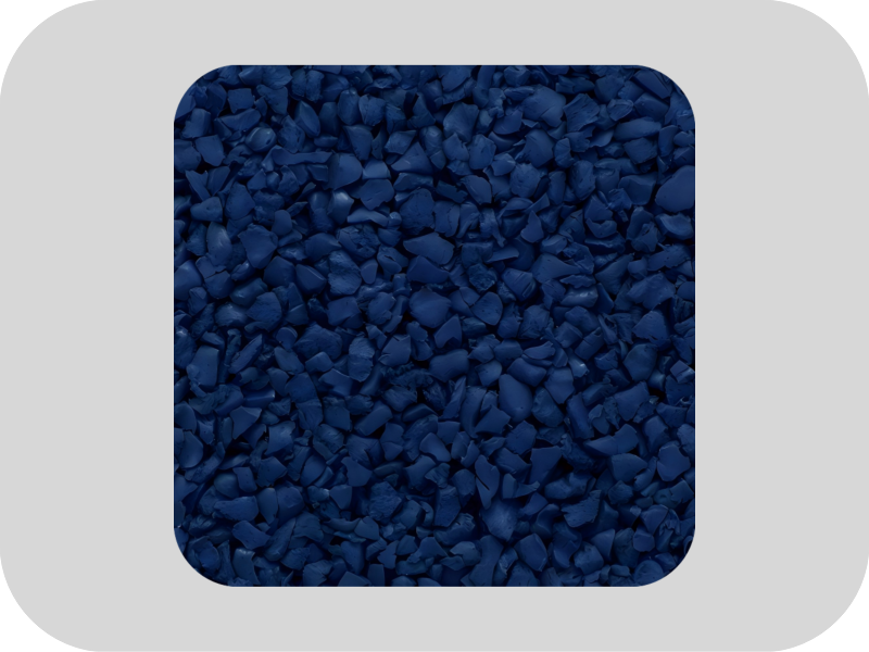 Dark blue EPDM anti-aging rubber granules Dark blue EPDM anti-aging rubber granules
