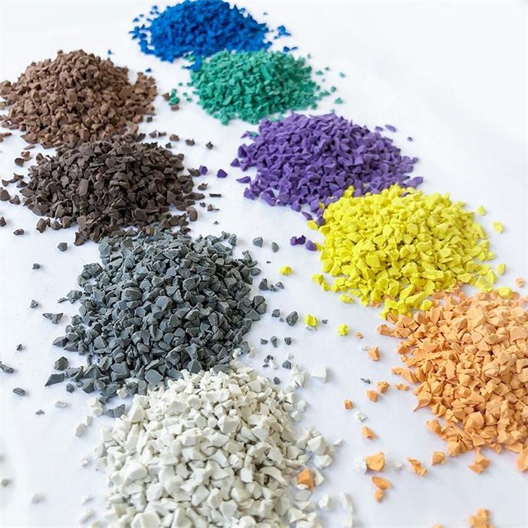 Colored EPDM rubber granules Colored EPDM rubber granules