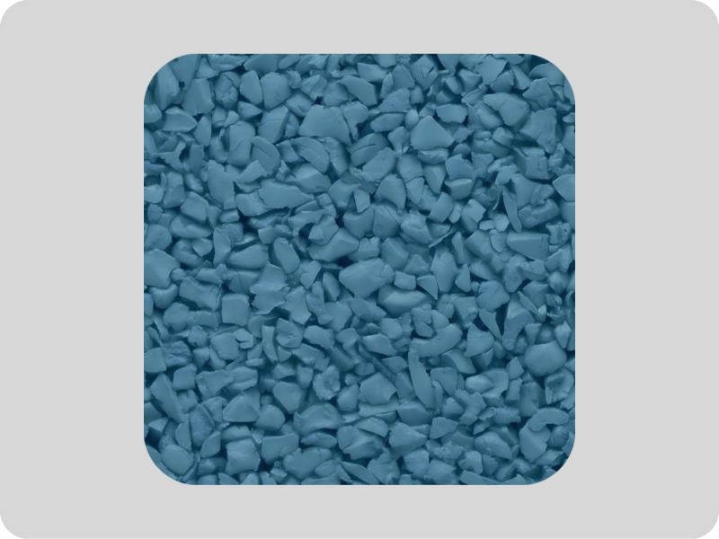 Anti aging blue EPDM rubber granules Anti aging blue EPDM rubber granules
