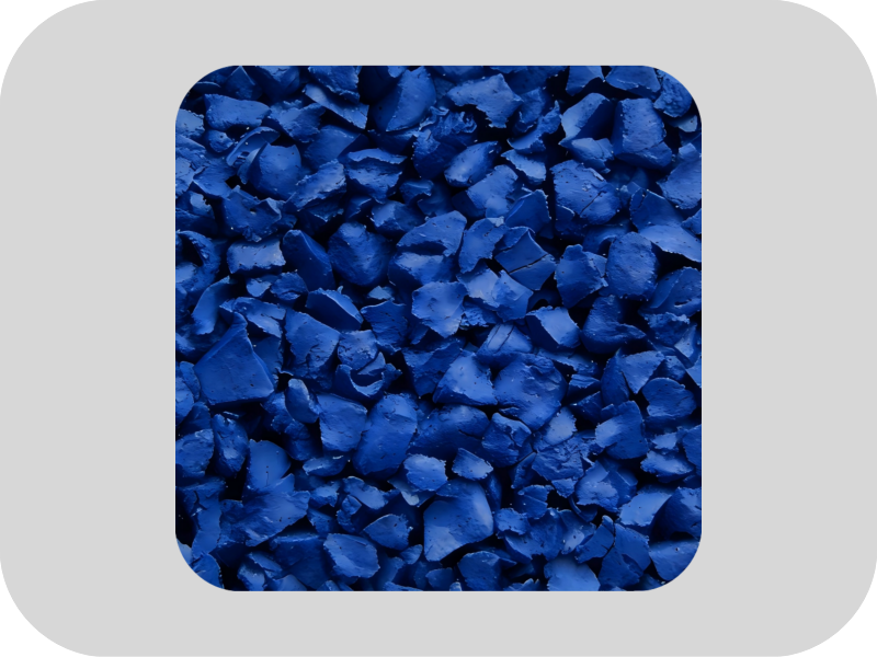 Ozone resistant blue EPDM rubber granules Ozone resistant blue EPDM rubber granules