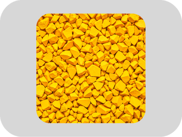 RAL 1003 Signal Yellow-Environmentally Friendly EPDM Rubber Granules