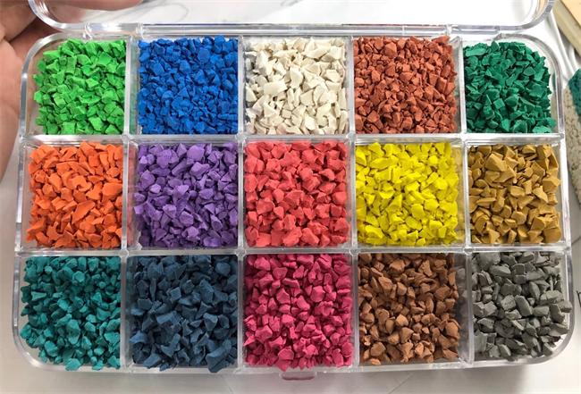 EPDM colored rubber granules