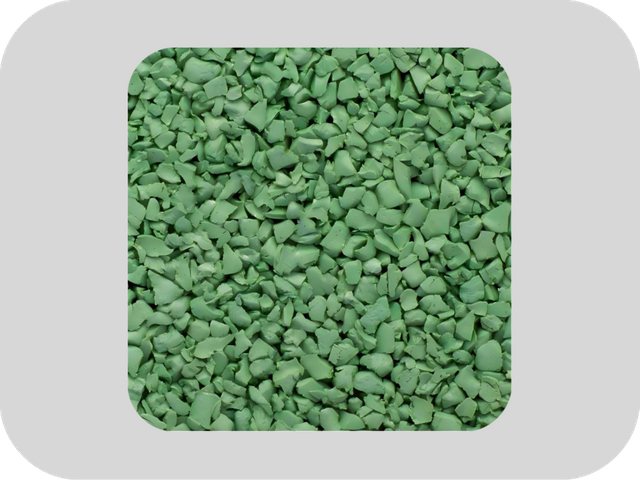 Odorless Green EPDM Rubber Colored Granules