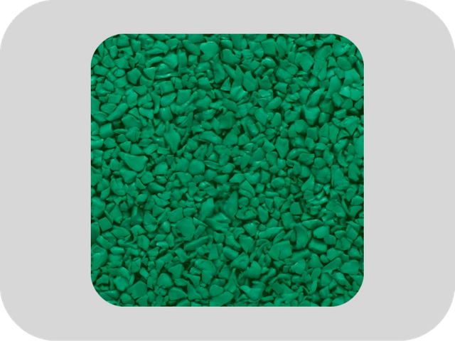 Outdoor Runway High Elasticity Green EPDM Rubber Granules