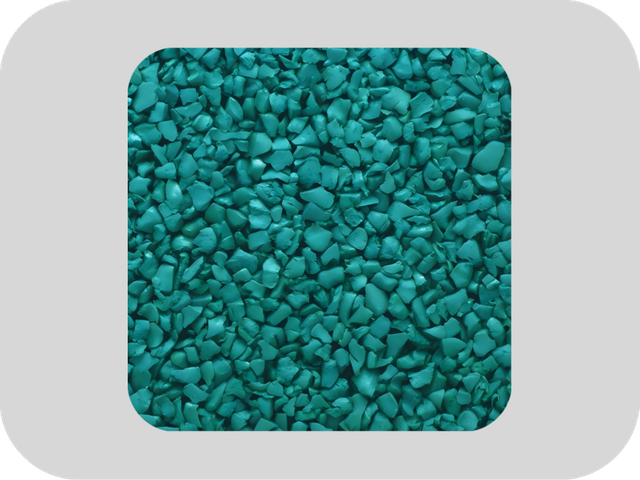 Non Toxic And Odorless Blue EPDM Rubber Granules