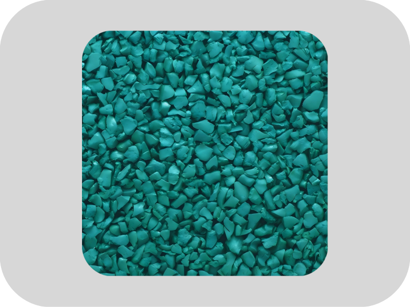 Non Toxic And Odorless Blue EPDM Rubber Granules