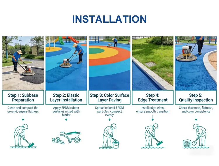 EPDM installation