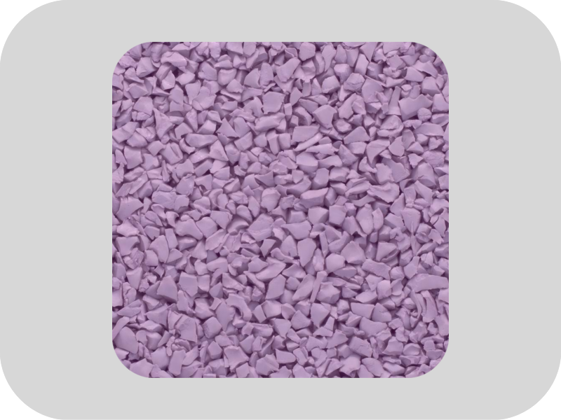 Environmentally Friendly EPDM Purple Rubber Granules