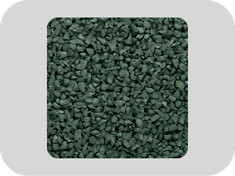 High elasticity and anti-aging green EPDM rubber granules.png