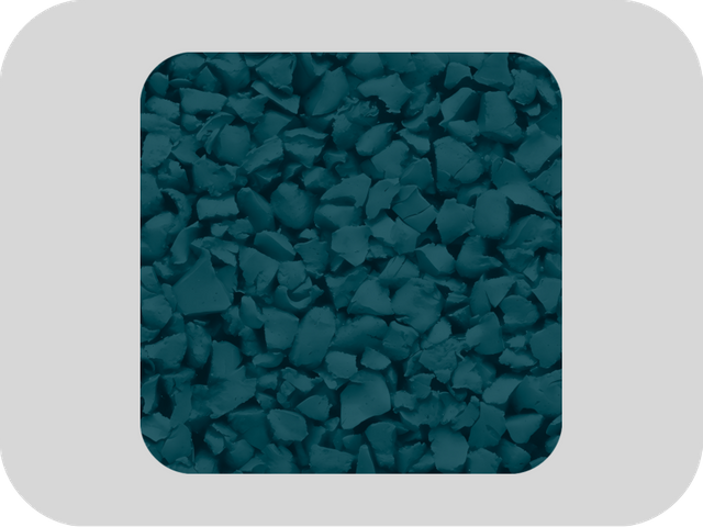 RAL 5020 Ocean Blue-Sulfur Free EPDM Rubber Granules