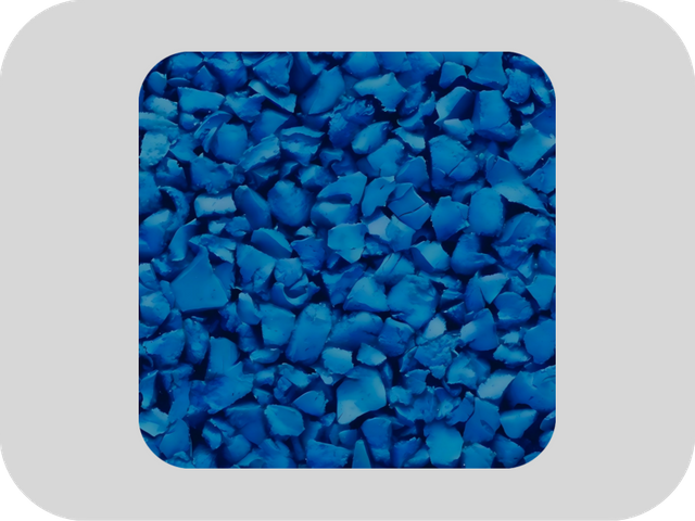 Blue High Elasticity EPDM Rubber Granules