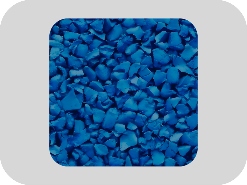 Blue High Elasticity EPDM Rubber Granules