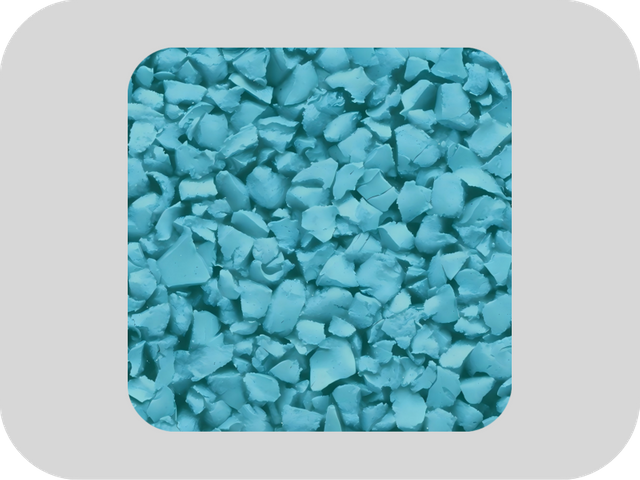 Sulfur Free Blue EPDM Rubber Granules