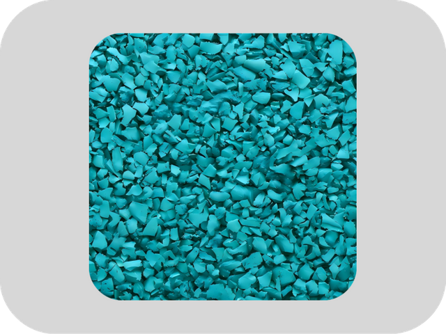 Anti Slip And Wear-resistant Blue EPDM Rubber Granules