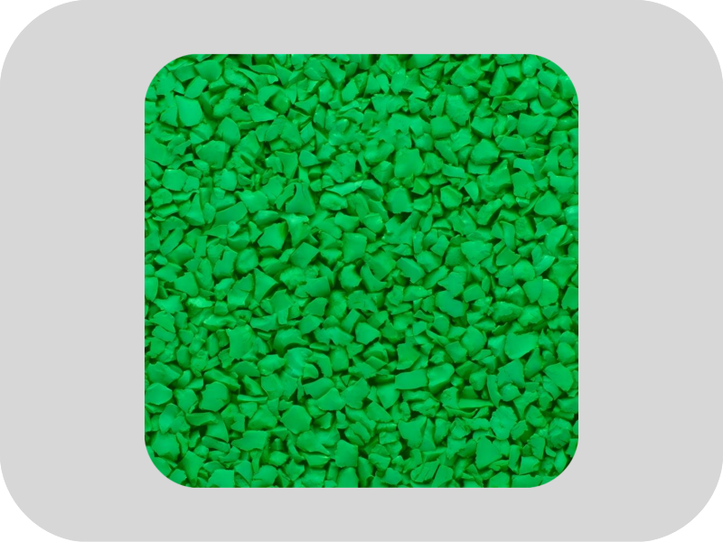 Water Chestnut Three-dimensional Strong Green EPDM Rubber Granules