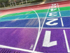 Playground Purple EPDM Rubber Granules