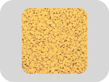 Yellow high elasticity EPDM rubber granules.png