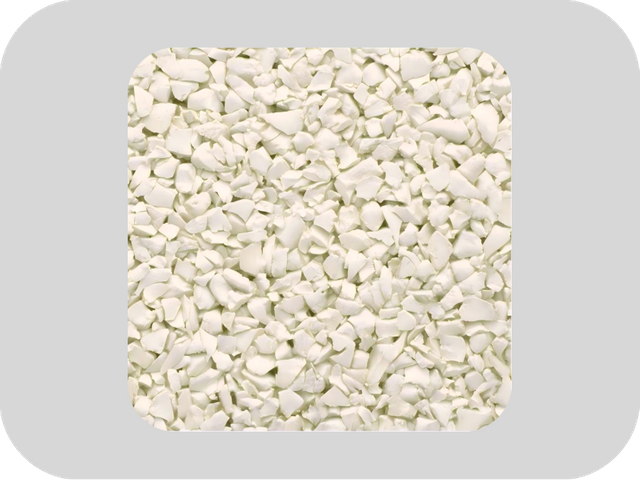 RAL 1013 Oyster White-Strong And Stable EPDM Rubber Granules