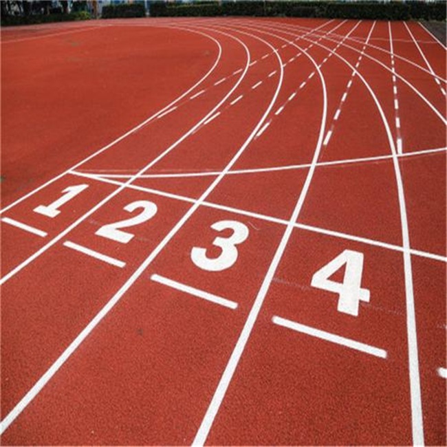 Red EPDM rubber track