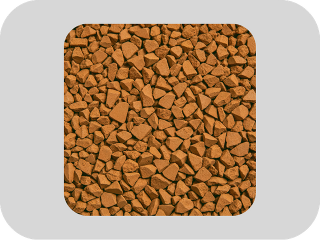 RAL 8001 Ochre Brown-Antioxidant EPDM Rubber Granules