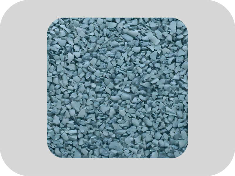 High Elasticity Blue EPDM Rubber Granules