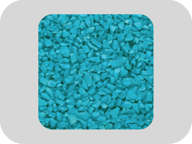 Outdoor Runway Blue EPDM Rubber Granules