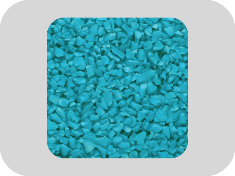 Outdoor Runway Blue EPDM Rubber Granules