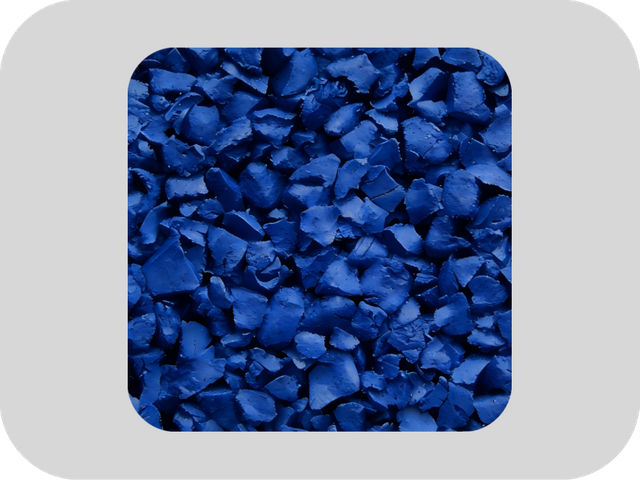 Ozone Resistant Blue EPDM Rubber Granules