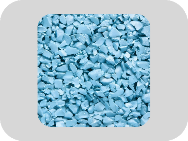 Non Fading Blue Playground EPDM Rubber Granules